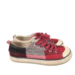 Keen Elsa Sneakers 1017968 Plaid Felt Lace-up Sneakers Casual Comfort Womens 7.5